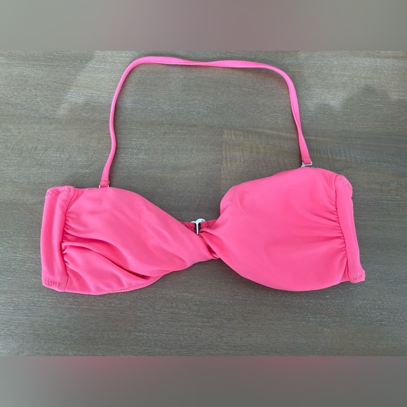 Other - Swim Top- Bandeau Twist In Pink Sz S